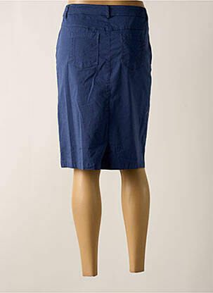 Jupe mi-longue stretch bleu AGATHE & LOUISE femme