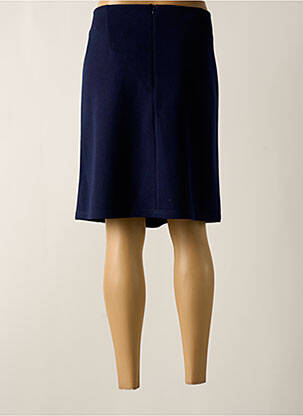 Jupe mi-longue stretch bleu MAE MAHE femme