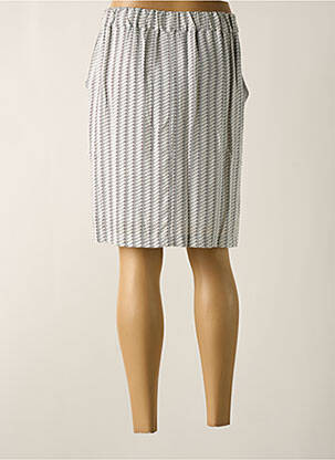 Jupe mi-longue taille normale blanc MAE MAHE femme