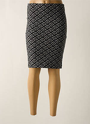 Jupe mi-longue stretch gris LCDN femme
