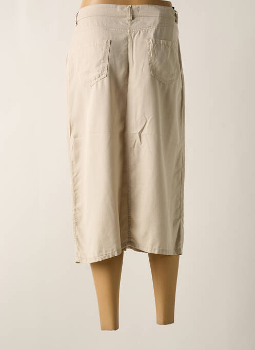 Jupe mi-longue beige LCDN pour femme