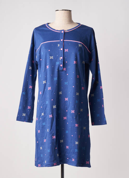 Chemise de nuit bleu MASSANA pour femme