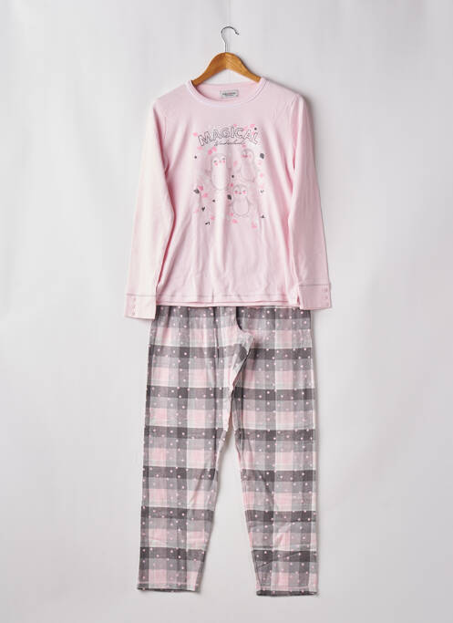 Pyjama rose MASSANA pour femme