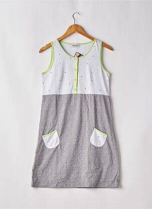 Chemise de nuit stretch gris MASSANA femme