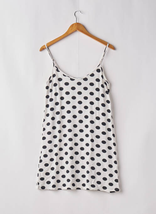 Nuisette/combinette col rond blanc MASSANA femme