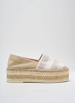 Espadrilles nubuck talon de 4 à 6cm beige GAIMO femme