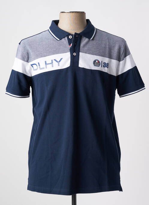 Polo bleu DELAHAYE pour homme