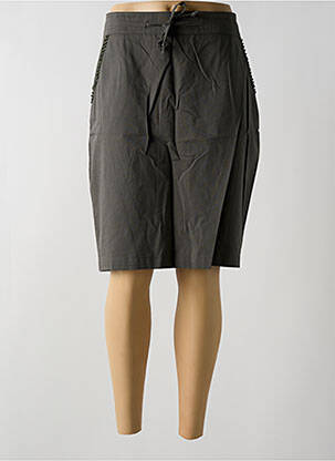 Jupe mi-longue taille haute vert GRIFFON femme