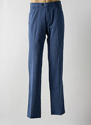 Pantalon chino tissage chiné taille normale bleu BRÜHL homme