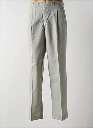 Pantalon droit tissage chiné taille normale gris CLAUDIUS homme
