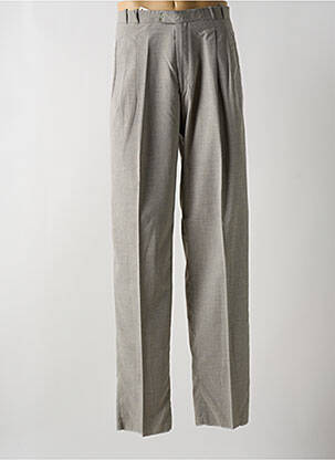 Pantalon droit tissage chiné taille normale gris CLAUDIUS homme