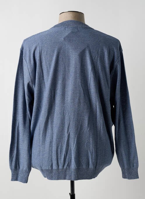 Gilet manches longues poignets poignets élastiqués bleu EASYLINE homme