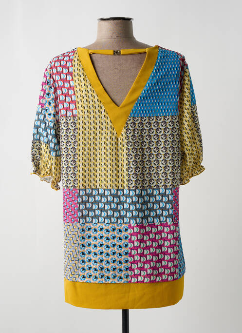 Tunique manches longues jaune HALOGENE pour femme