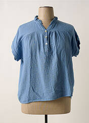 Blouse bleu ANDROMEDE pour femme seconde vue