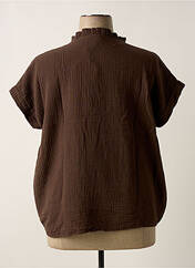 Blouse marron ANDROMEDE pour femme seconde vue