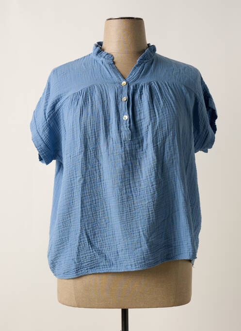 Blouse bleu ANDROMEDE pour femme