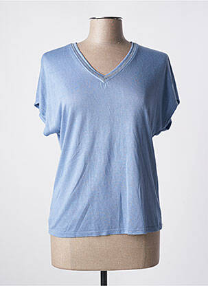 Top bleu ANDROMEDE pour femme