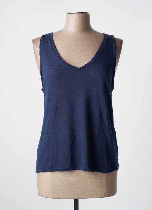 Top bleu ANDROMEDE pour femme