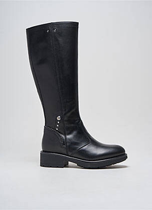 Bottes matière lisse talon de 4 à 6cm noir NERO GIARDINI femme
