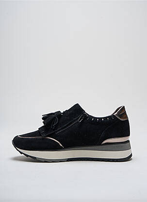 Baskets fermeture elastique talon de 4 à 6cm noir ADIGE femme