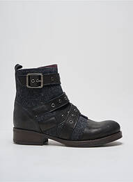 Bottines/boots matière lisse talon plat jusqu'à 3cm noir BRAKO femme