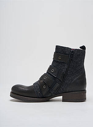Bottines/boots matière lisse talon plat jusqu'à 3cm noir BRAKO femme