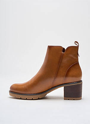 Bottines/boots matière lisse talon de 4 à 6cm marron KARSTON femme