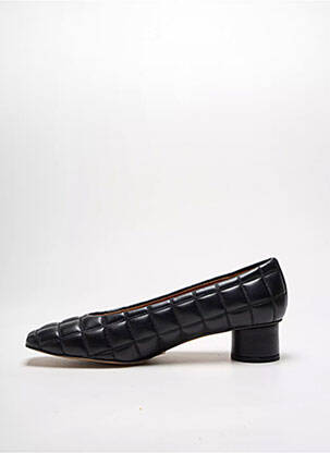 Ballerines tissage satiné talon de 4 à 6cm noir ANGEL ALARCON femme