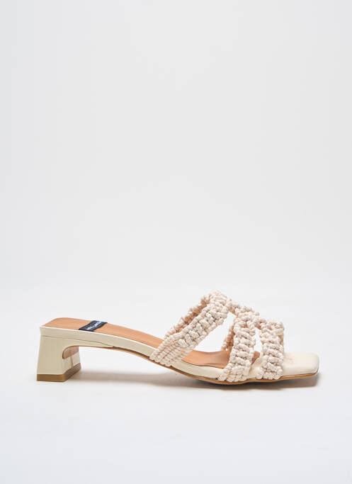 Mules/Sabots beige ANGEL ALARCON pour femme