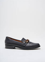 Mocassins tissage satiné talon plat jusqu'à 3cm noir EMILIE KARSTON femme