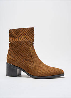 Bottines/boots bout pointu talon de 4 à 6cm marron ADIGE femme