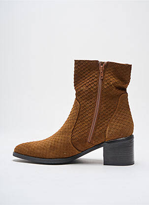 Bottines/boots bout pointu talon de 4 à 6cm marron ADIGE femme