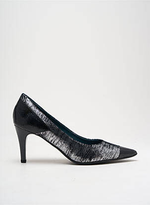 Escarpins tissage satiné talon de 4 à 6cm noir KARSTON femme