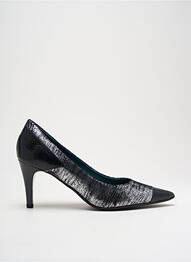 Escarpins tissage satiné talon de 4 à 6cm noir KARSTON femme