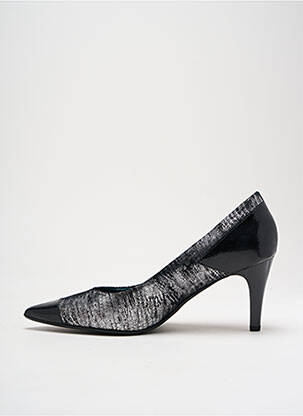 Escarpins tissage satiné talon de 4 à 6cm noir KARSTON femme