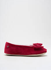 Chaussons/Pantoufles rouge ISOTONER pour femme seconde vue