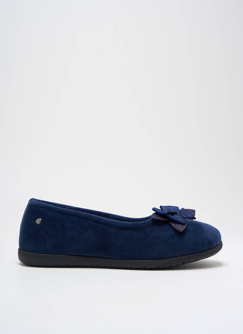 Chaussons/Pantoufles bleu ISOTONER pour femme