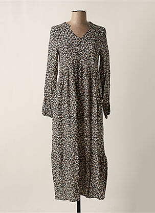 Robe longue manches longues manches longues gris MUS & BOMBON femme