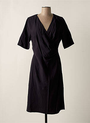 Robe mi-longue manches courtes manches courtes noir ARTLOVE femme