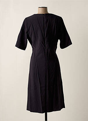 Robe mi-longue manches courtes manches courtes noir ARTLOVE femme