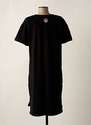 Robe mi-longue manches courtes manches courtes noir CHARLIOR femme