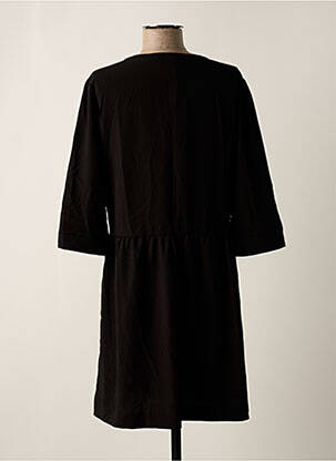 Robe mi-longue manches 3/4 manches 3/4 noir GRACE & MILA femme
