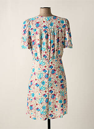 Robe courte manches courtes manches courtes blanc ARTLOVE femme