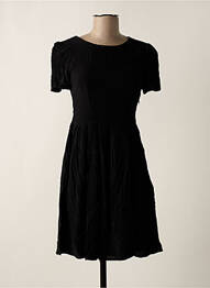 Robe courte coupe évasée manches courtes noir ARTLOVE femme