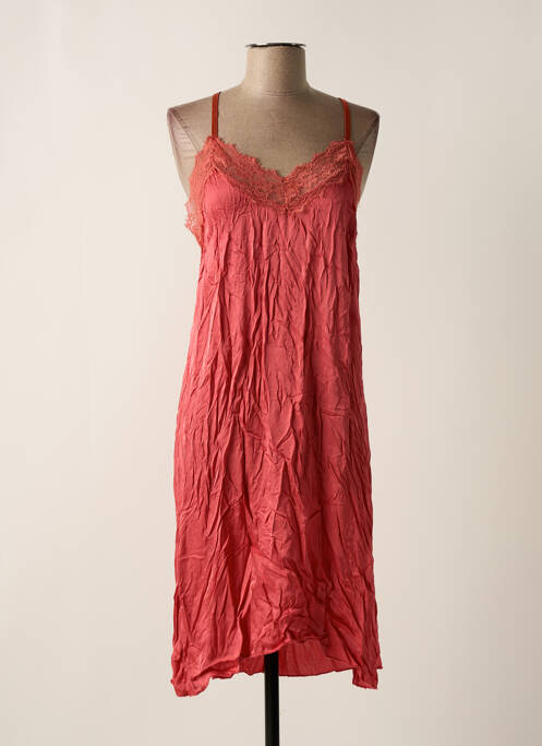 Robe mi-longue rose GARCONNE pour femme