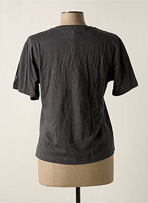 T-shirt sérigraphie manches courtes gris MAXMILA femme