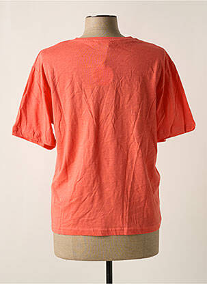 T-shirt sérigraphie manches courtes orange MAXMILA femme