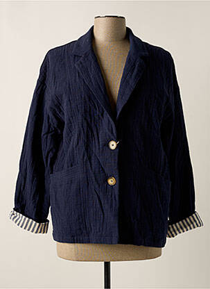 Veste casual bleu CHARLIOR pour femme