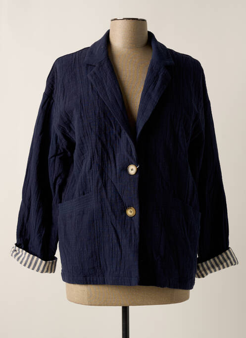 Veste casual bleu CHARLIOR pour femme