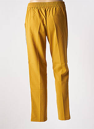 Pantalon droit taille élastique jaune GRACE & MILA femme